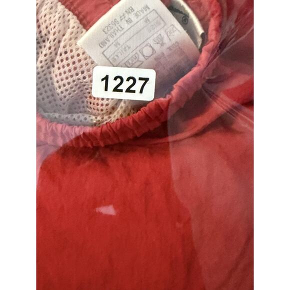 Nike Shorts Mens M Red Nylon Swim Trunks Mesh Lined Logo Running Blokecore - Picture 11 of 11